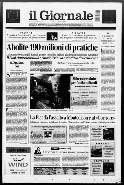 Il giornale : quotidiano del mattino